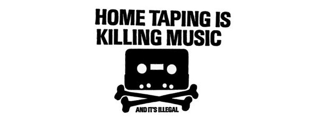 Home taping is killing music - tekijänoikeuskampanjan slogan 1980-luvulta
