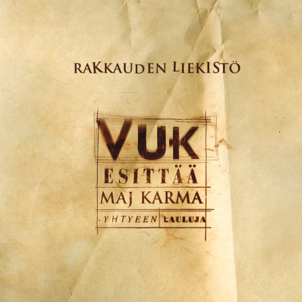 Vuk - Rakkauden liekistä - Vuk esittää Maj Karma -yhtyeen lauluja; levynkansi