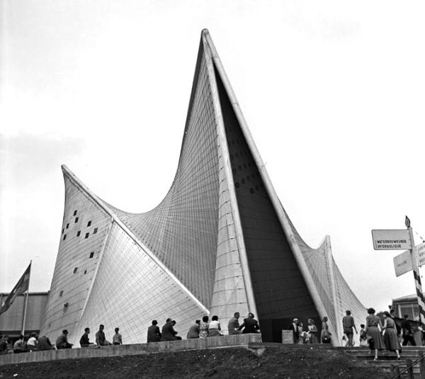 Philipsin paviljonki Brysselin maailmannäyttelyssä 1958