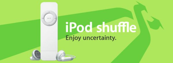 iPod shuffle: Enjoy uncertainty; lisää propagandaa